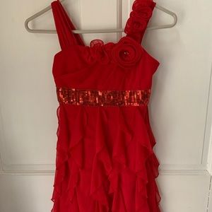 Red dress